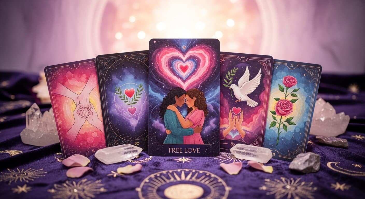 Free Tarot Reading Love - Past, Present, Future Love Guidance Free Tarot Reading Love - Discover your romantic future with our accurate 3-card tarot spread for love, relationships and soulmates