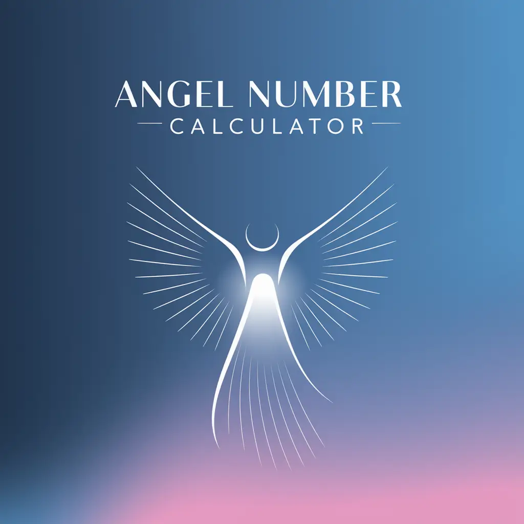 Angel Number Symbolism and Reflection Abstract angel number calculator illustration