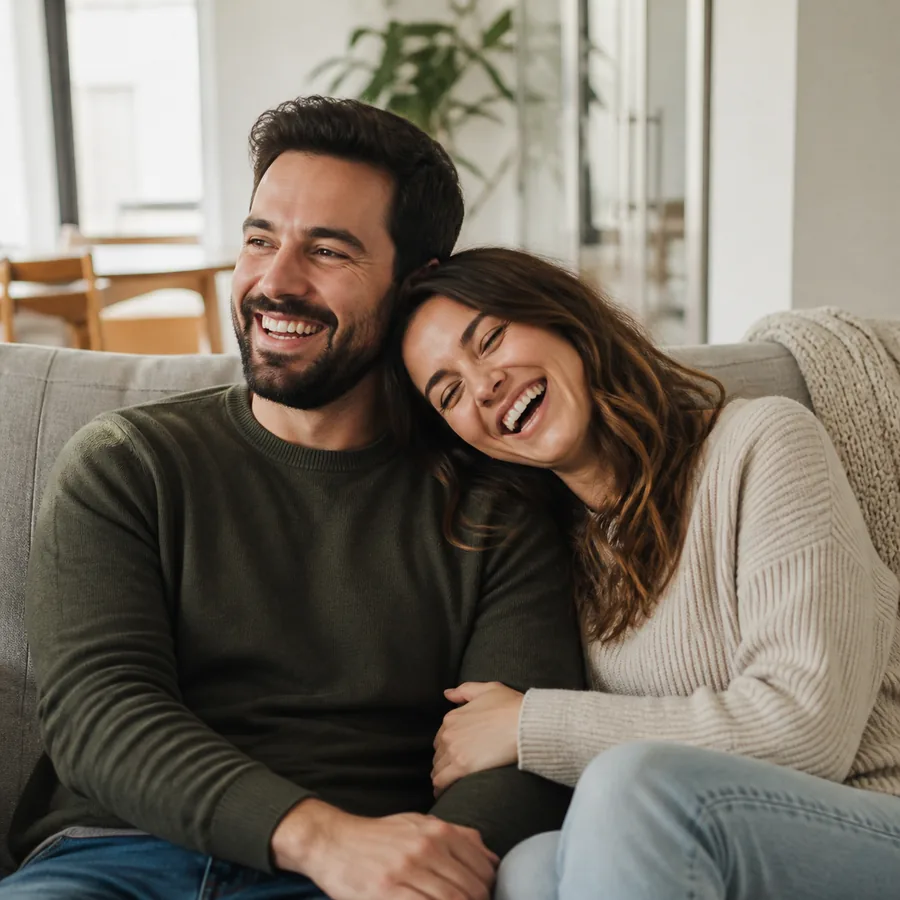 The client and the partner she met four months after the sketch