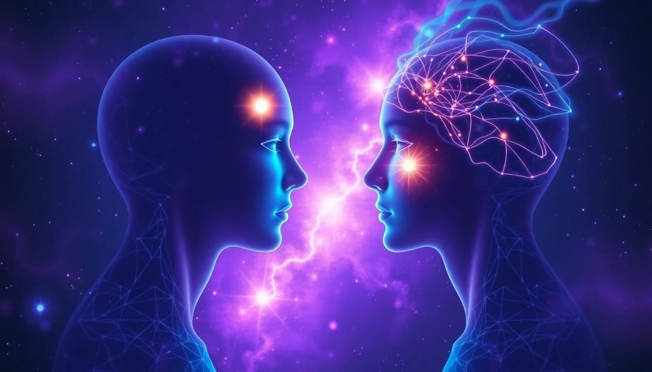 Telepatía de Llama Gemela: Cómo Comunicarse de Alma a Alma - Descubre la realidad de la telepatía de llama gemela, cómo funciona y técnicas prácticas para fortalecer tu conexión telepática. Experiencias reales y ejercicios incluidos. Cover image for Telepatía de Llama Gemela: Cómo Comunicarse de Alma a Alma - Descubre la realidad de la telepatía de llama gemela, cómo funciona y técnicas prácticas para fortalecer tu conexión telepática. Experiencias reales y ejercicios incluidos.