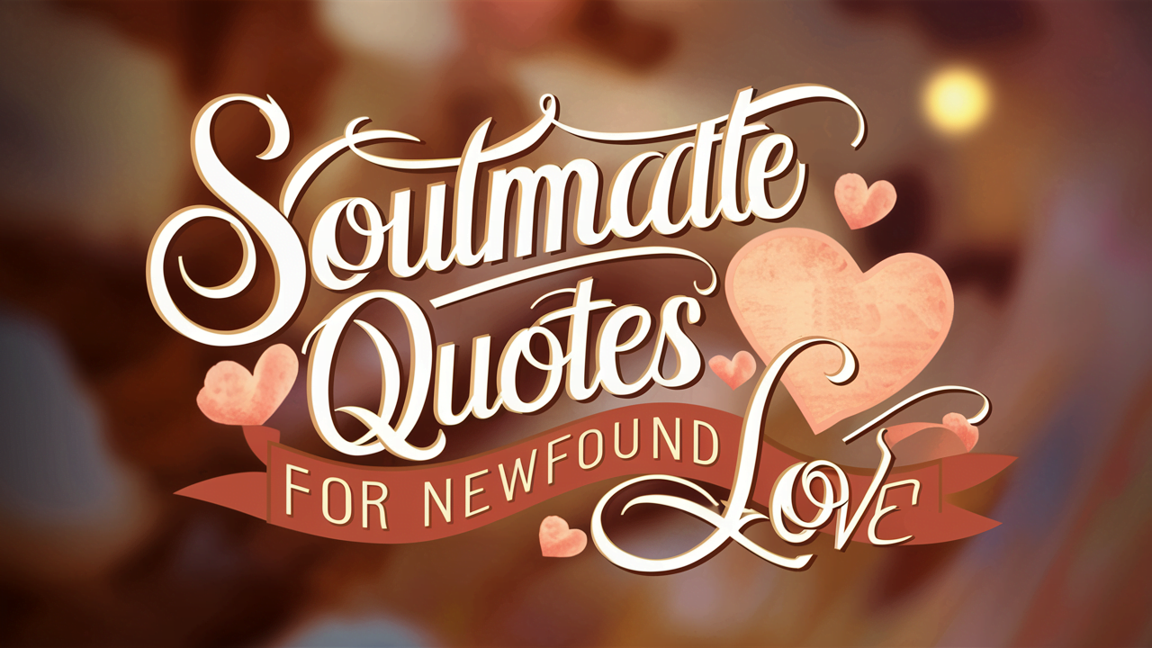 Soulmate Quotes for Newfound Love